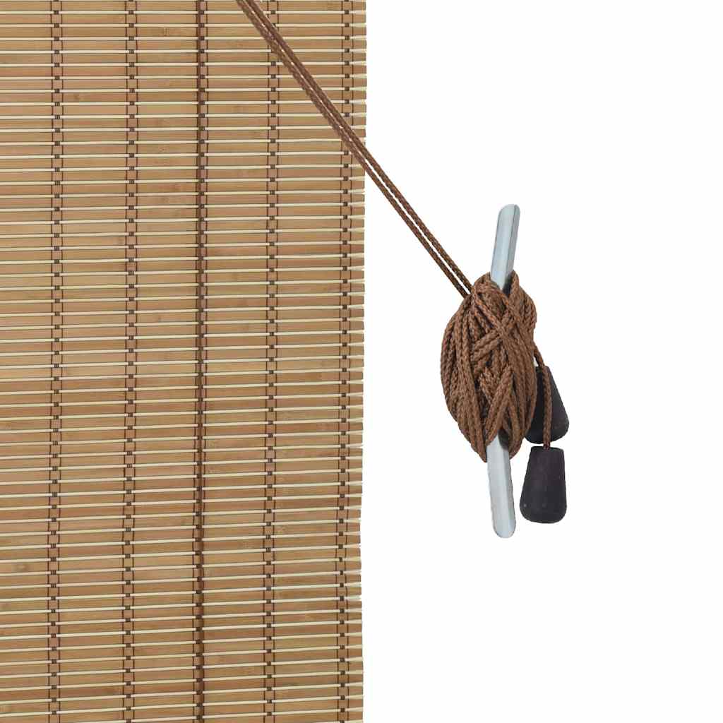 Rolgordijn met gordijnen Natuur 60 x 220 cm Bamboe – afbeelding 6