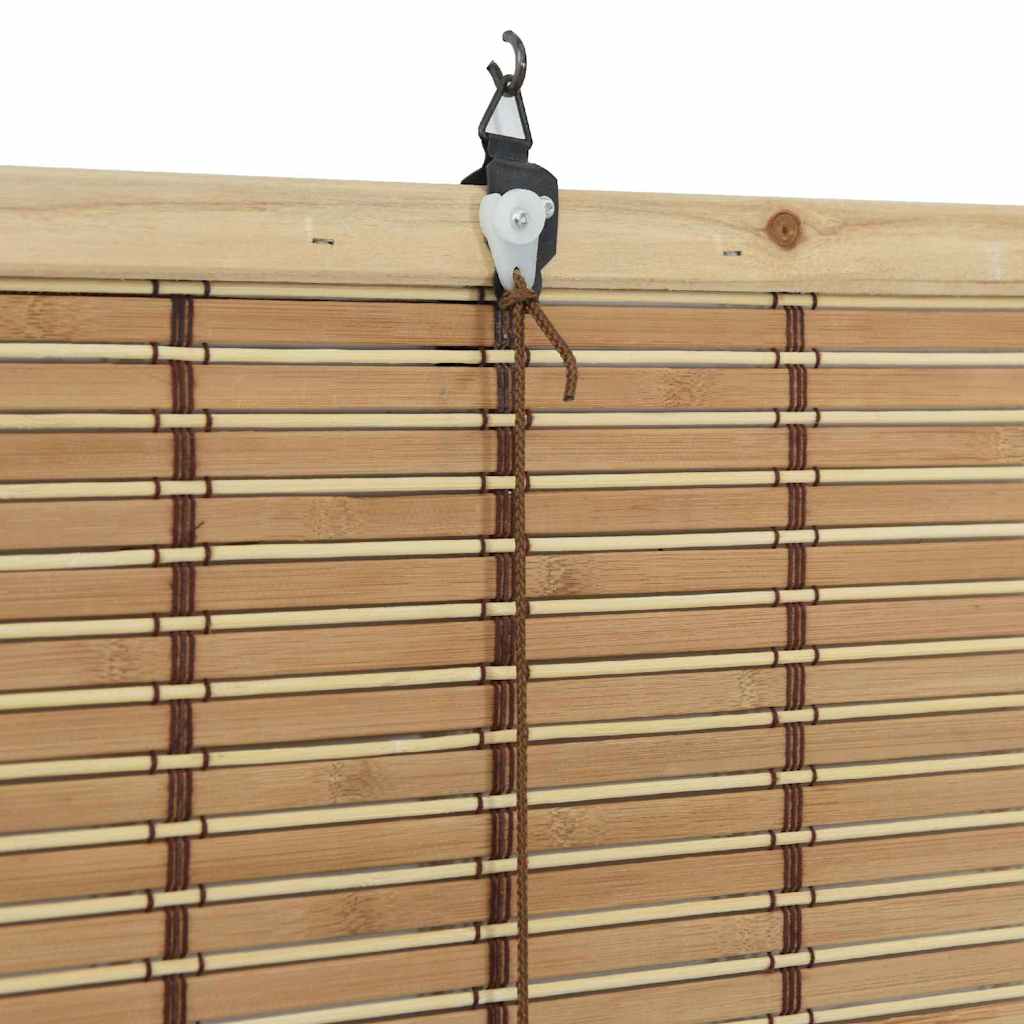 Rolgordijn met gordijnen Natuur 60 x 220 cm Bamboe – afbeelding 8