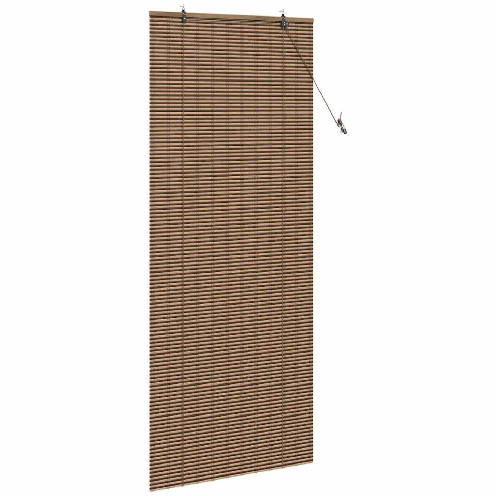Rolgordijn met gordijnen Bruin 80 x 220 cm Bamboe – afbeelding 4
