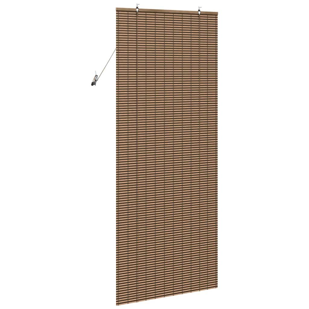 Rolgordijn met gordijnen Bruin 80 x 220 cm Bamboe – afbeelding 5