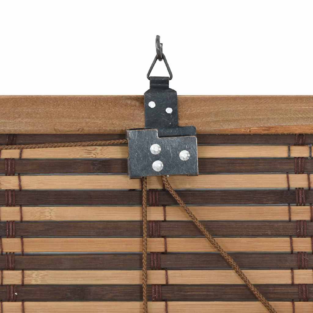 Rolgordijn met gordijnen Bruin 80 x 220 cm Bamboe – afbeelding 7