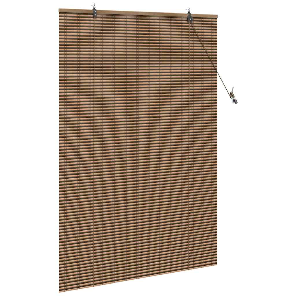 Rolgordijn met gordijnen Bruin 110 x 160 cm Bamboe – afbeelding 4