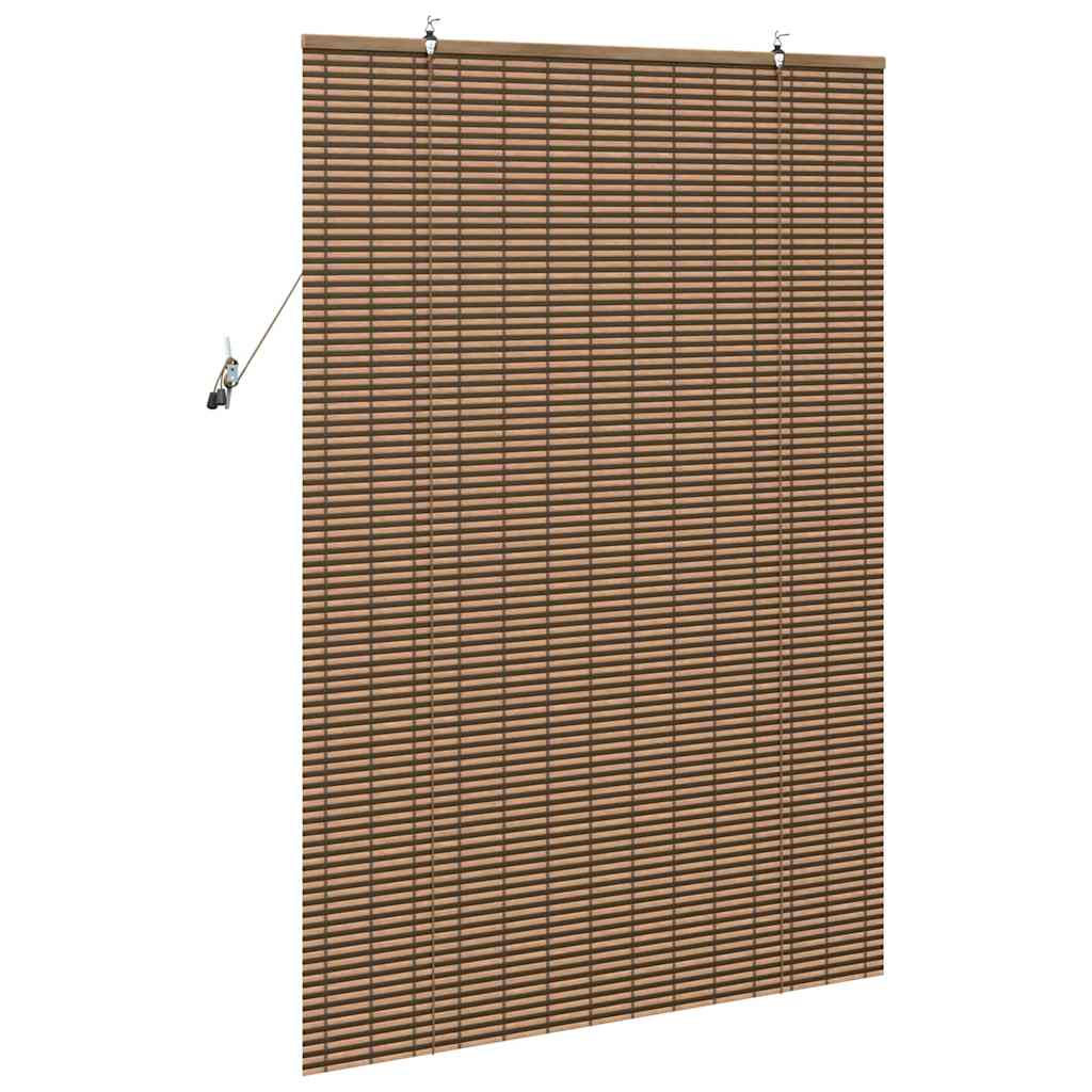 Rolgordijn met gordijnen Bruin 110 x 160 cm Bamboe – afbeelding 5