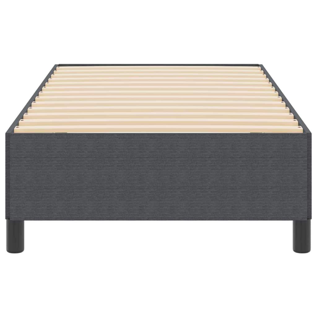 Boxspringbed Donkergrijs 90 x 190 cm Katoen Stof – afbeelding 5