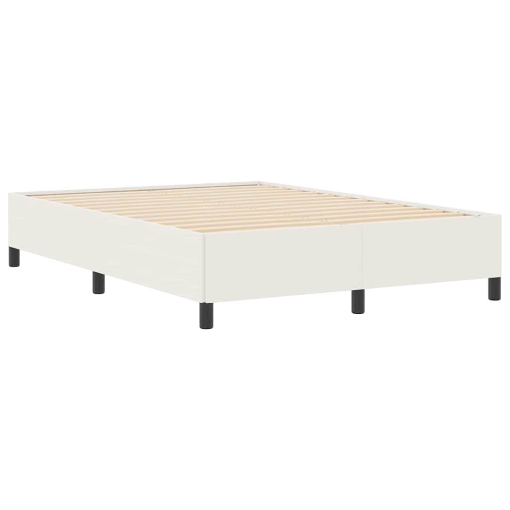 Boxspringbed Crèmekleurig 140 x 190 cm Katoen Stof – afbeelding 4