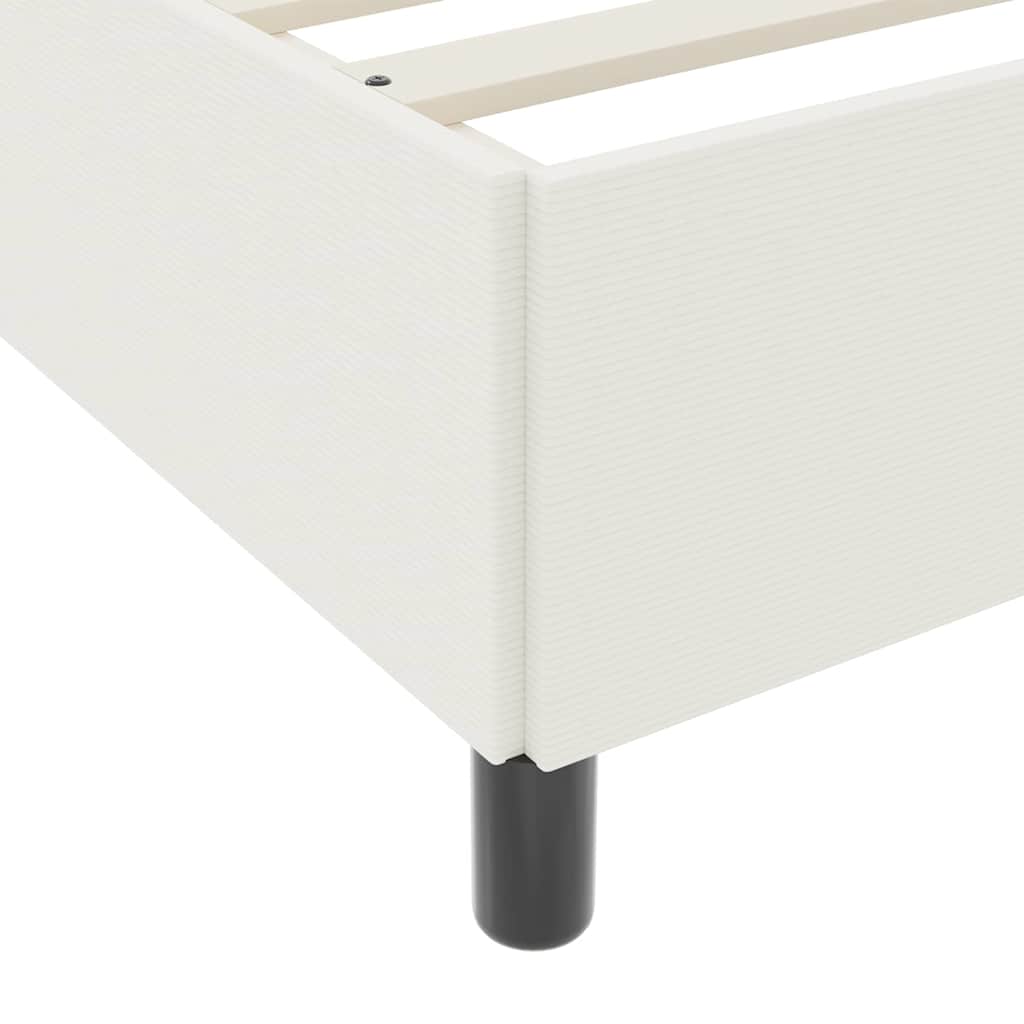 Boxspringbed Crèmekleurig 140 x 190 cm Katoen Stof – afbeelding 7