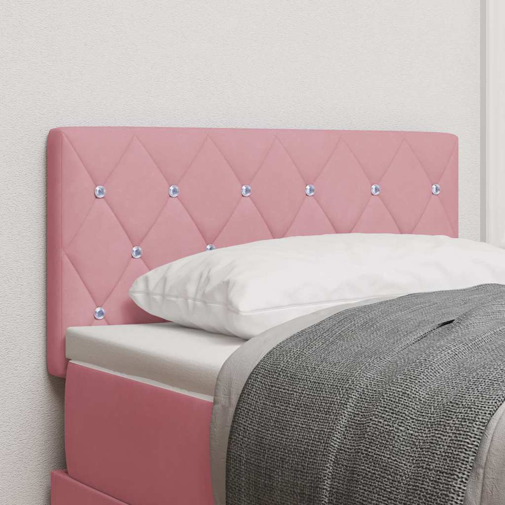 Hoofdbord Roze 80 cm Fluweel – afbeelding 1