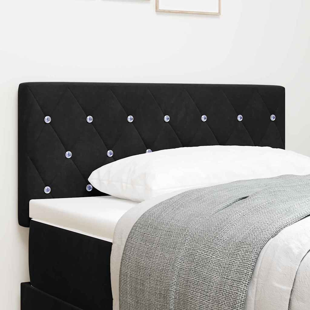Hoofdbord Zwart 90 cm Fluweel – afbeelding 1