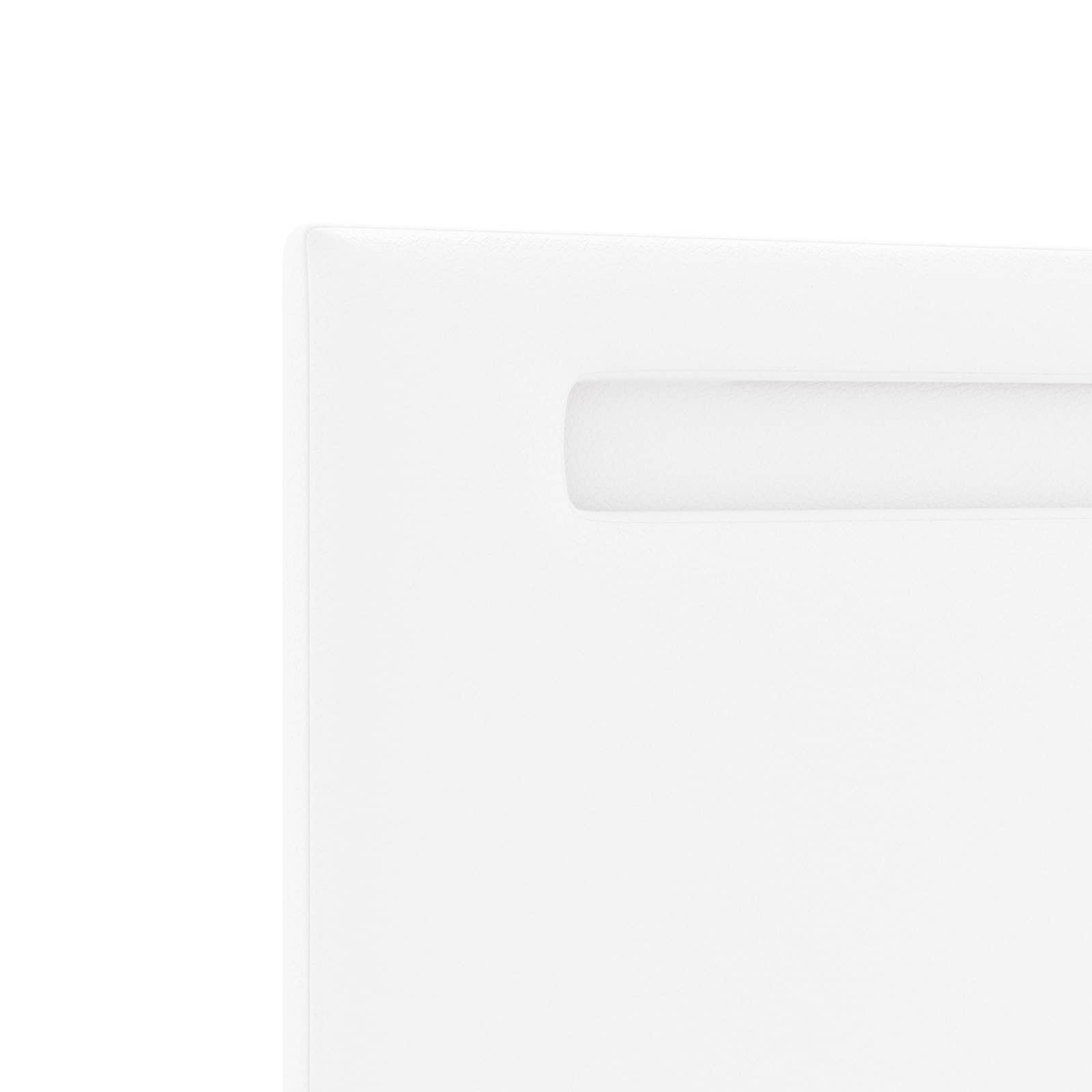 LED Hoofdbord Wit 100 cm Nep Leer – afbeelding 8