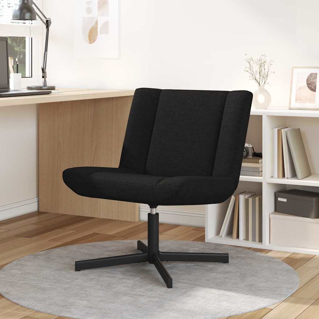 Draaistoel Zwart 63 x 75 x 76 cm Stof – afbeelding 1