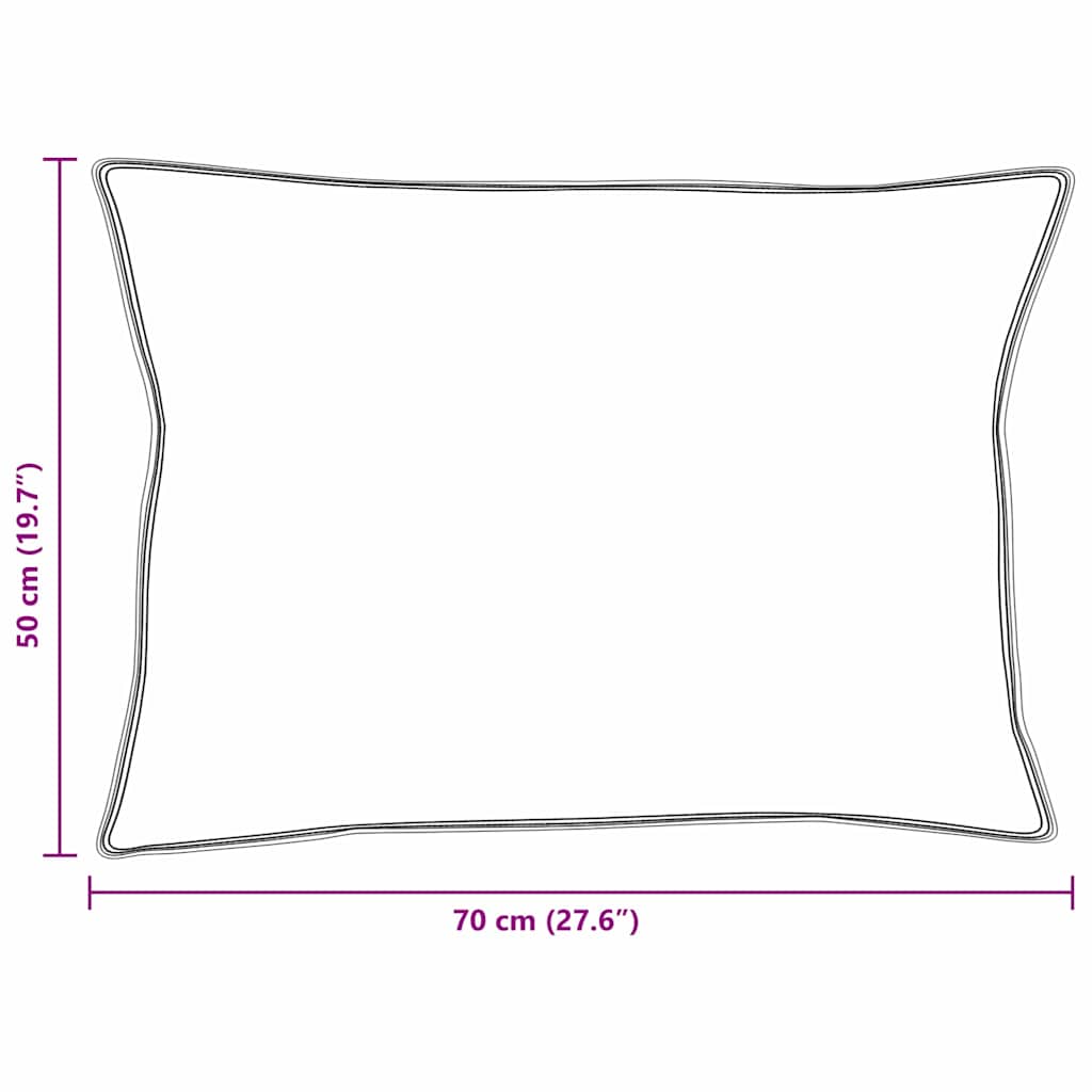 Hoofdkussen 2 st 50 x 70 cm Katoen Wit – afbeelding 10