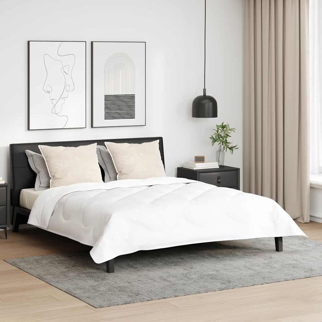 Hoofdkussen met kussen 2 pcs Wit 61 x 41 x 20 cm Polyester