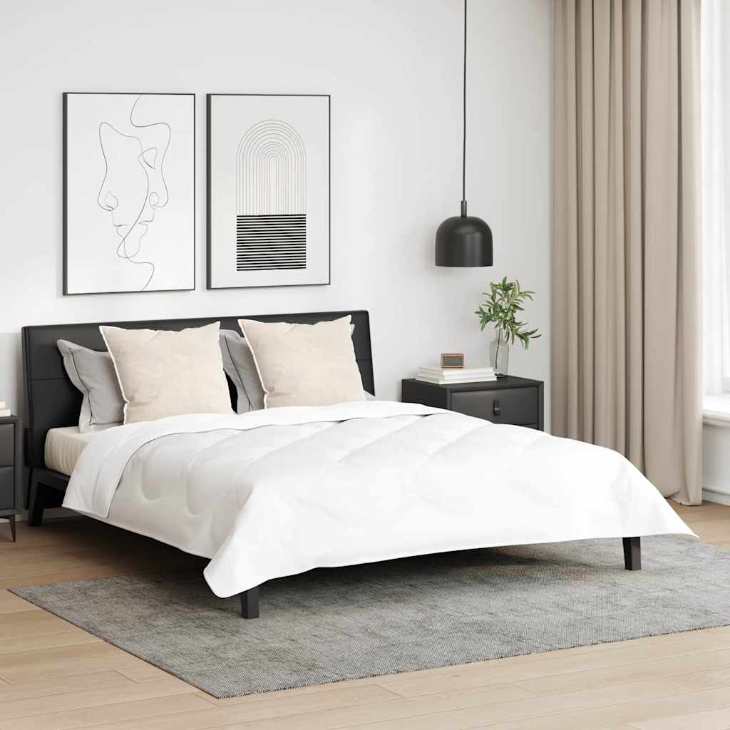 Hoofdkussen met kussen 2 pcs Wit 80 x 80 x 20 cm Polyester