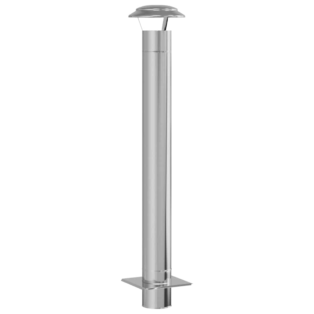 Schouw Verlenging Zilver 25 x 25 x 132 cm Roestvrij staal – afbeelding 2