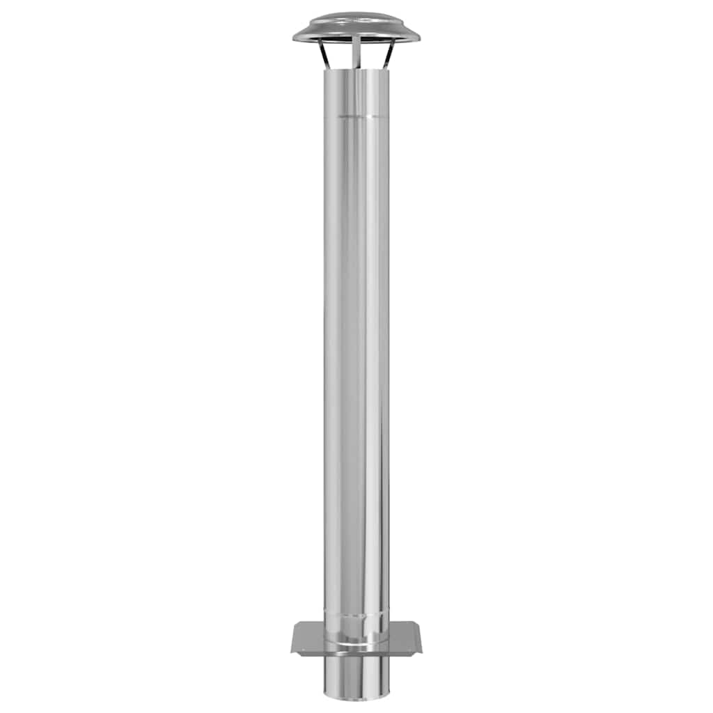 Schouw Verlenging Zilver 25 x 25 x 132 cm Roestvrij staal – afbeelding 4