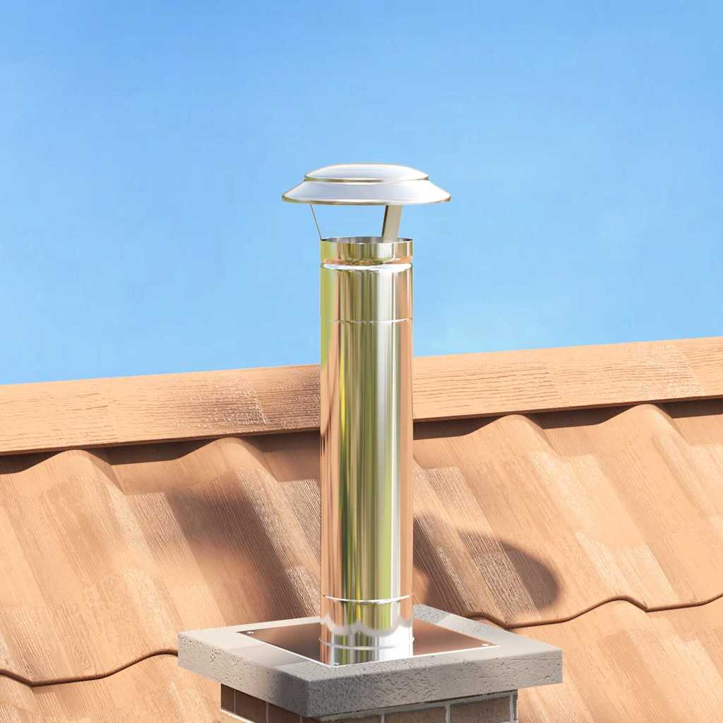 Regenbescherming voor Schoorsteen Zilver 20 x 20 x 18 cm – afbeelding 1