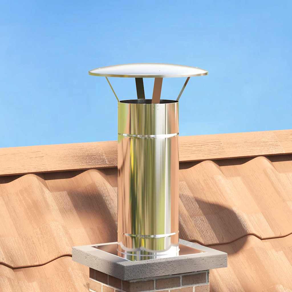 Regenbescherming voor Schoorsteen Zilver 35 x 35 x 20 cm – afbeelding 1