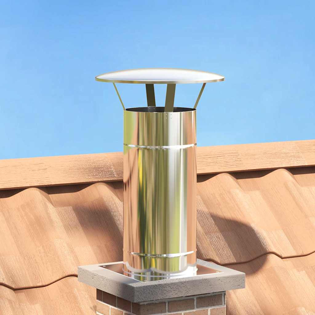 Regenbescherming voor Schoorsteen Zilver 35 x 35 x 20 cm – afbeelding 1