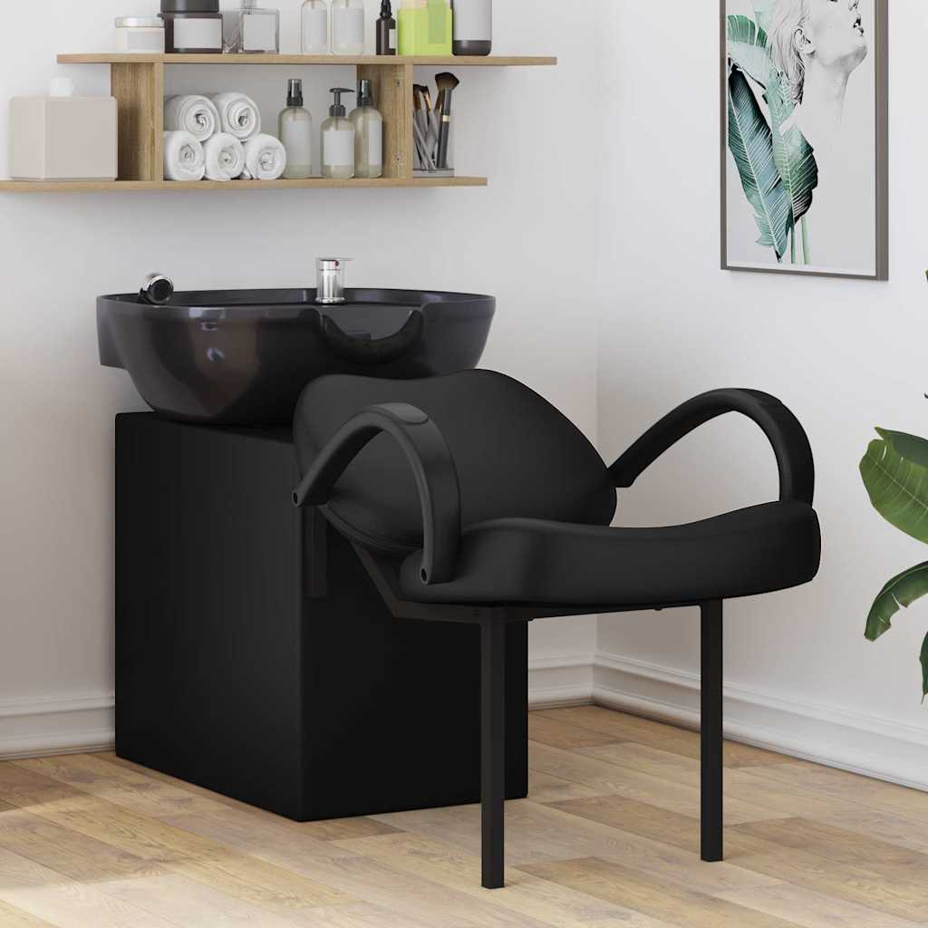 Shampoo Stoel Zwart 136 x 60 x 92 cm PVC