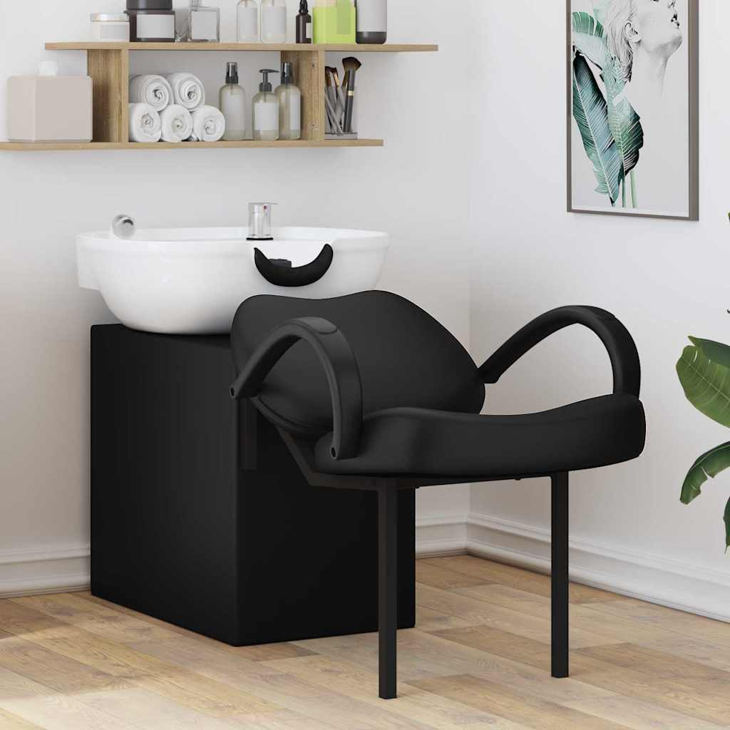 Shampoo Stoel Zwart en Wit 136 x 60 x 92 cm PVC