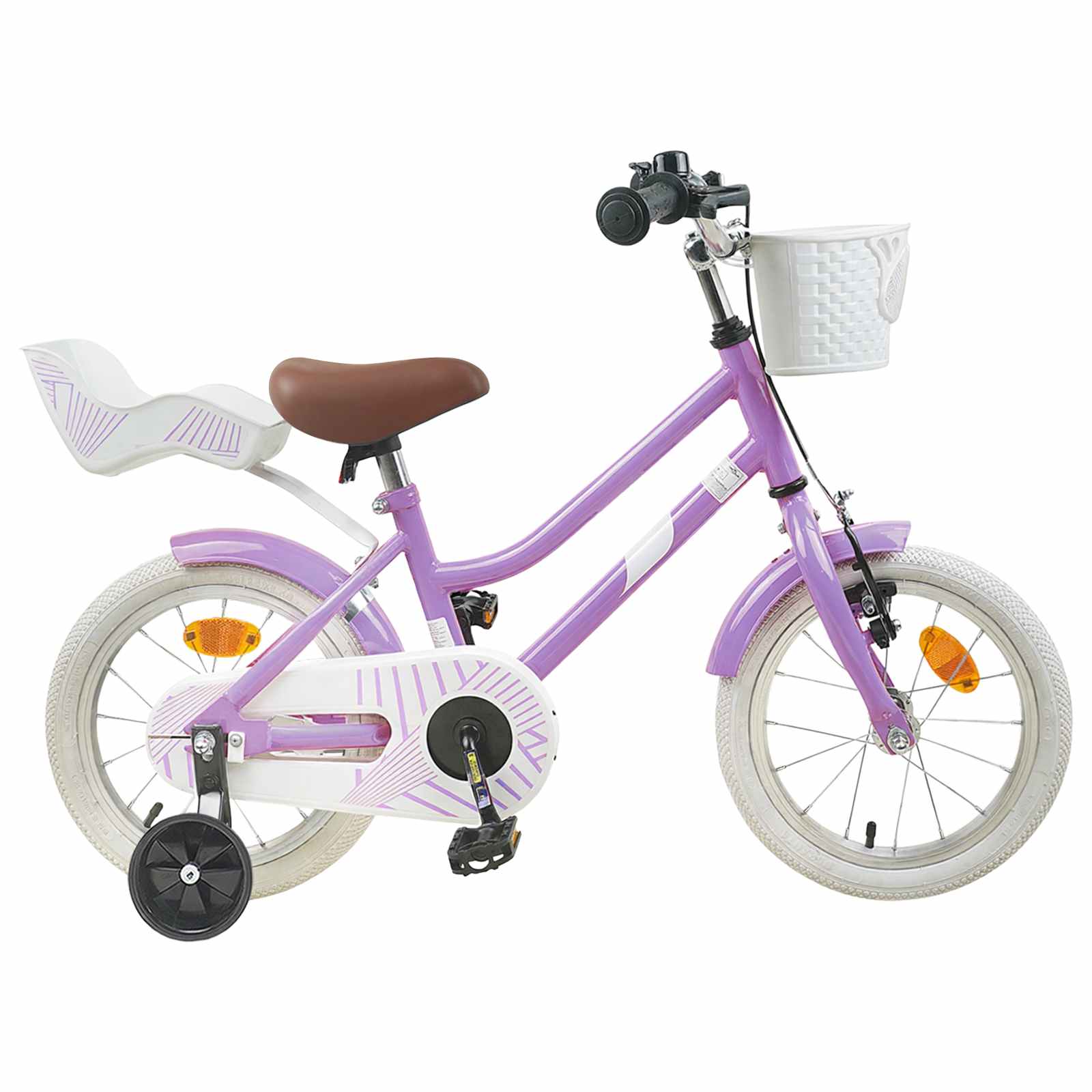 Kinderfiets 16 Inch voor 4-6 jaar oud Paars