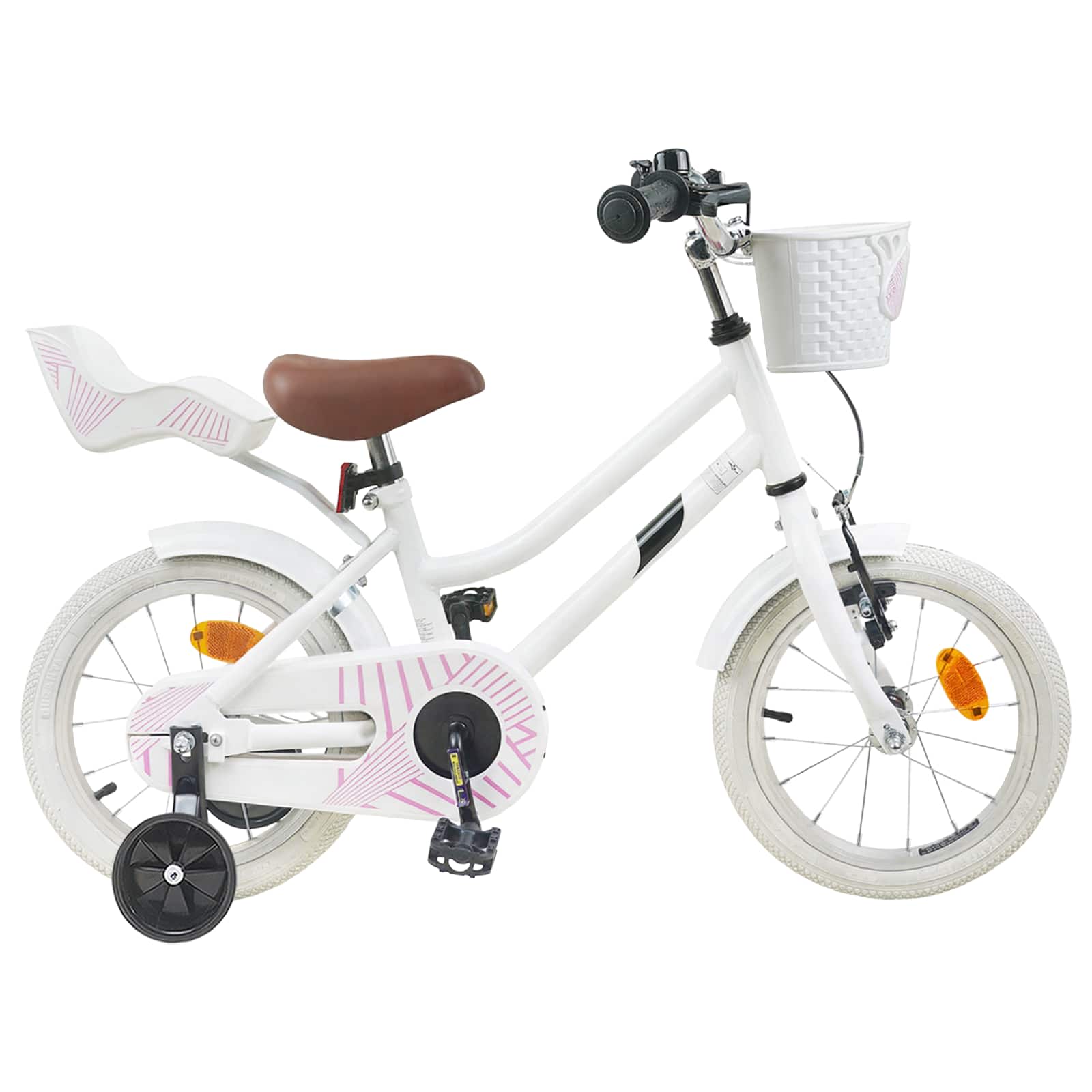 Kinderfiets 12 Inch voor 2-4 jaar oud Wit