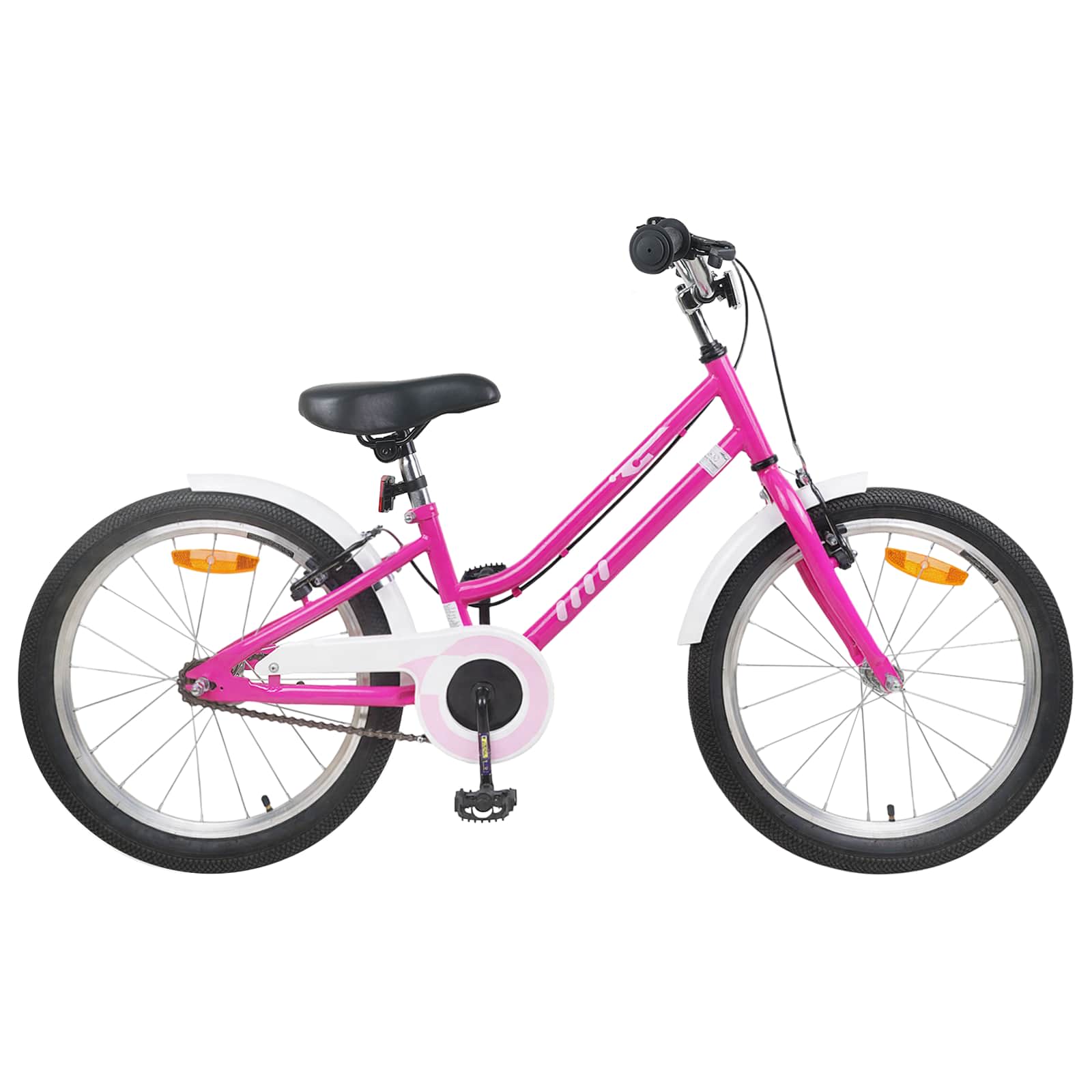Kinderfiets 24 Inch voor 8-12 jaar oud Roze Wit