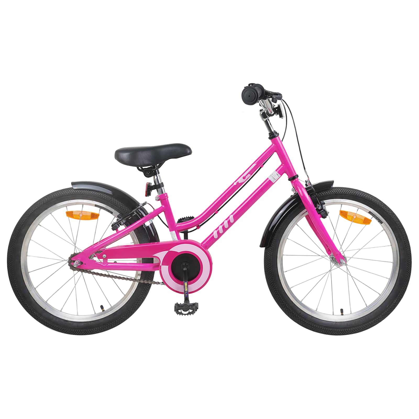 Kinderfiets 20 Inch voor 6-11 jaar oud Roze Zwart