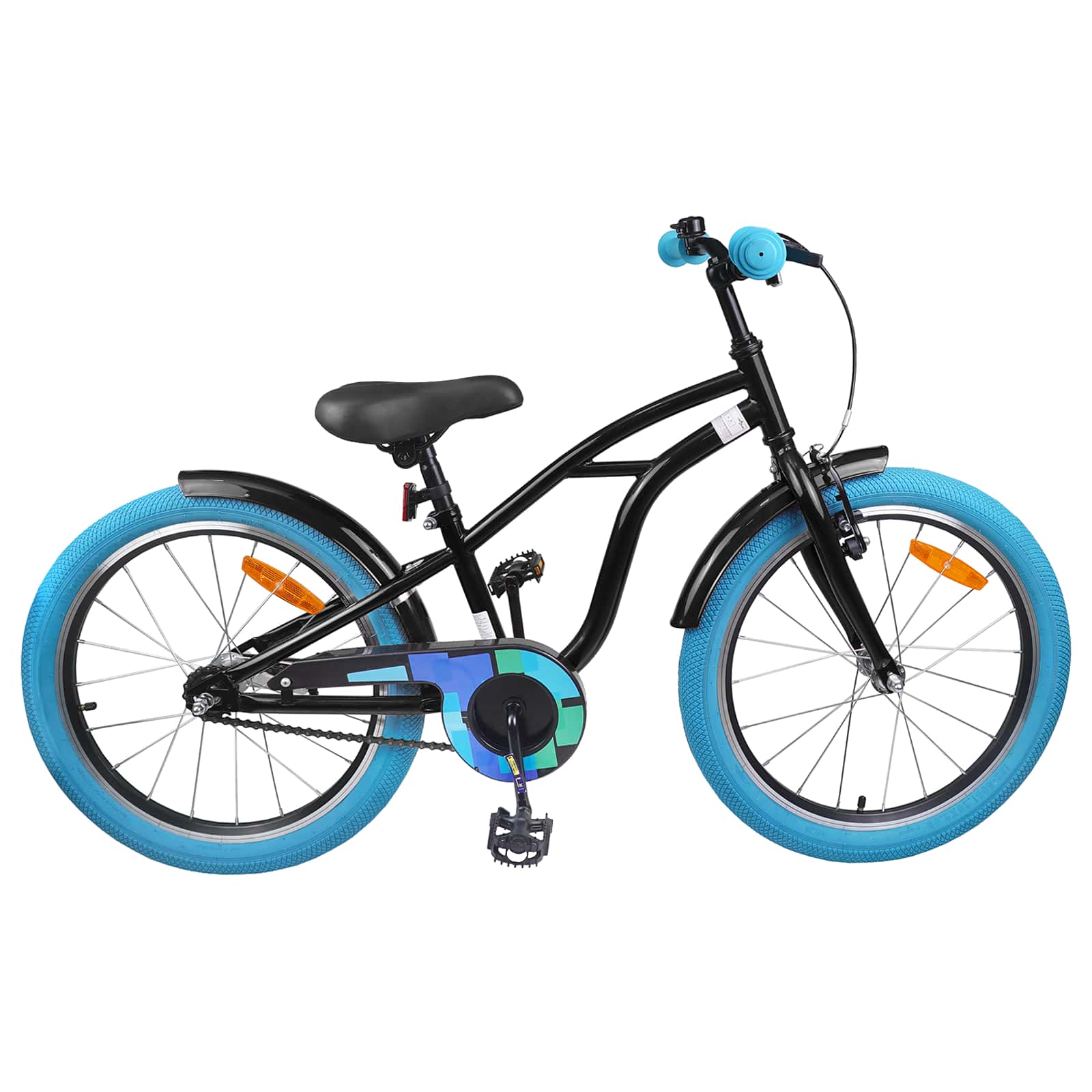 Kinderfiets 22 Inch voor 7-12 jaar oud Zwart