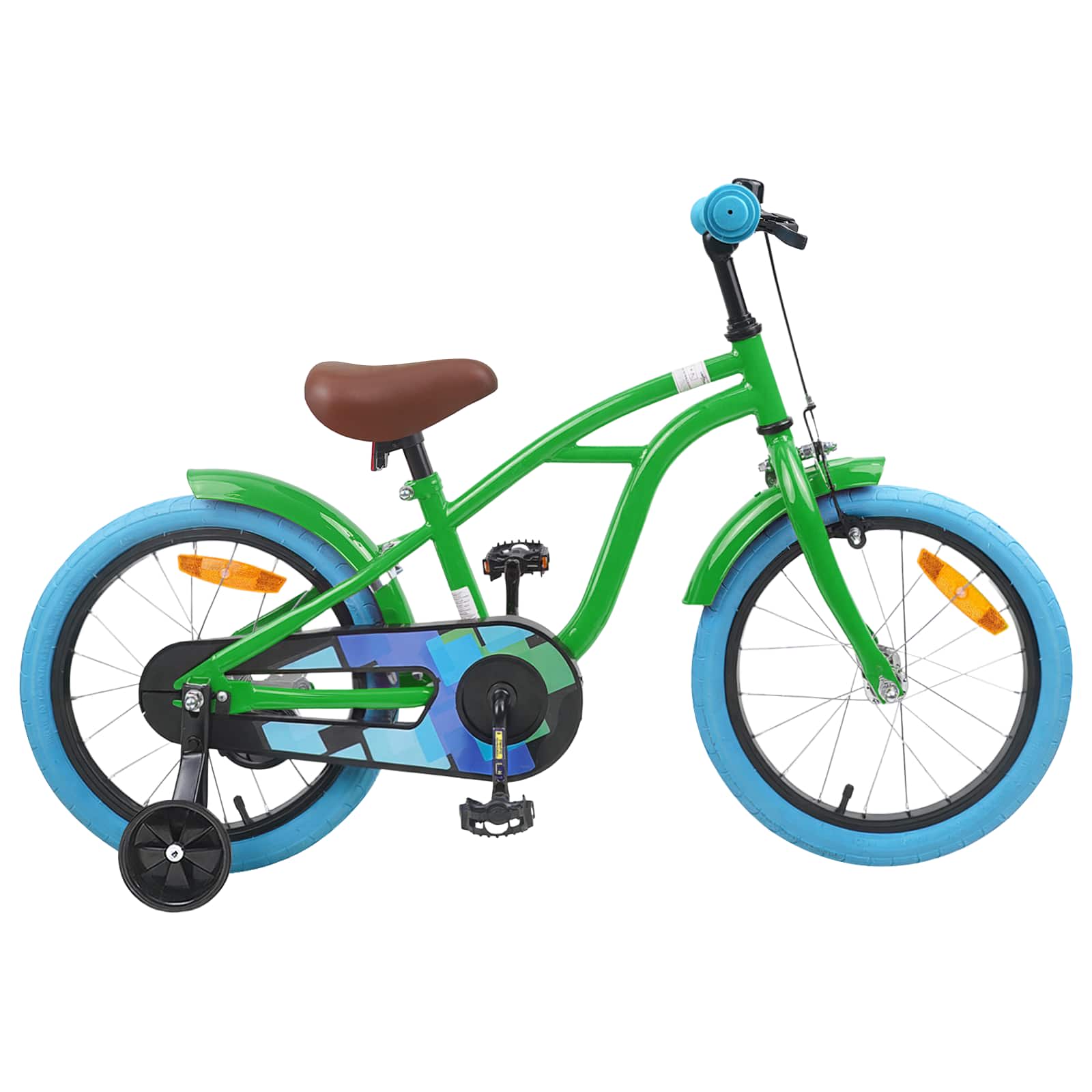 Kinderfiets 16 Inch voor 4-6 jaar oud Groen
