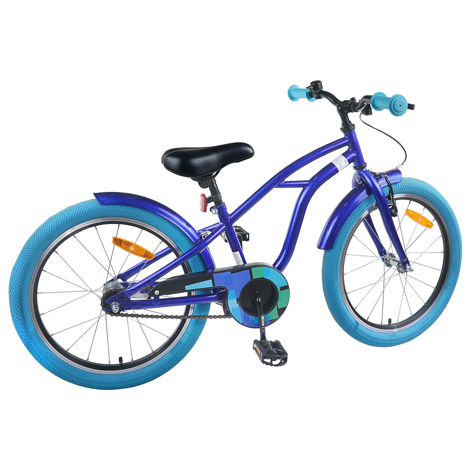 Kinderfiets 18 Inch voor 5-7 jaar Donkerblauw
