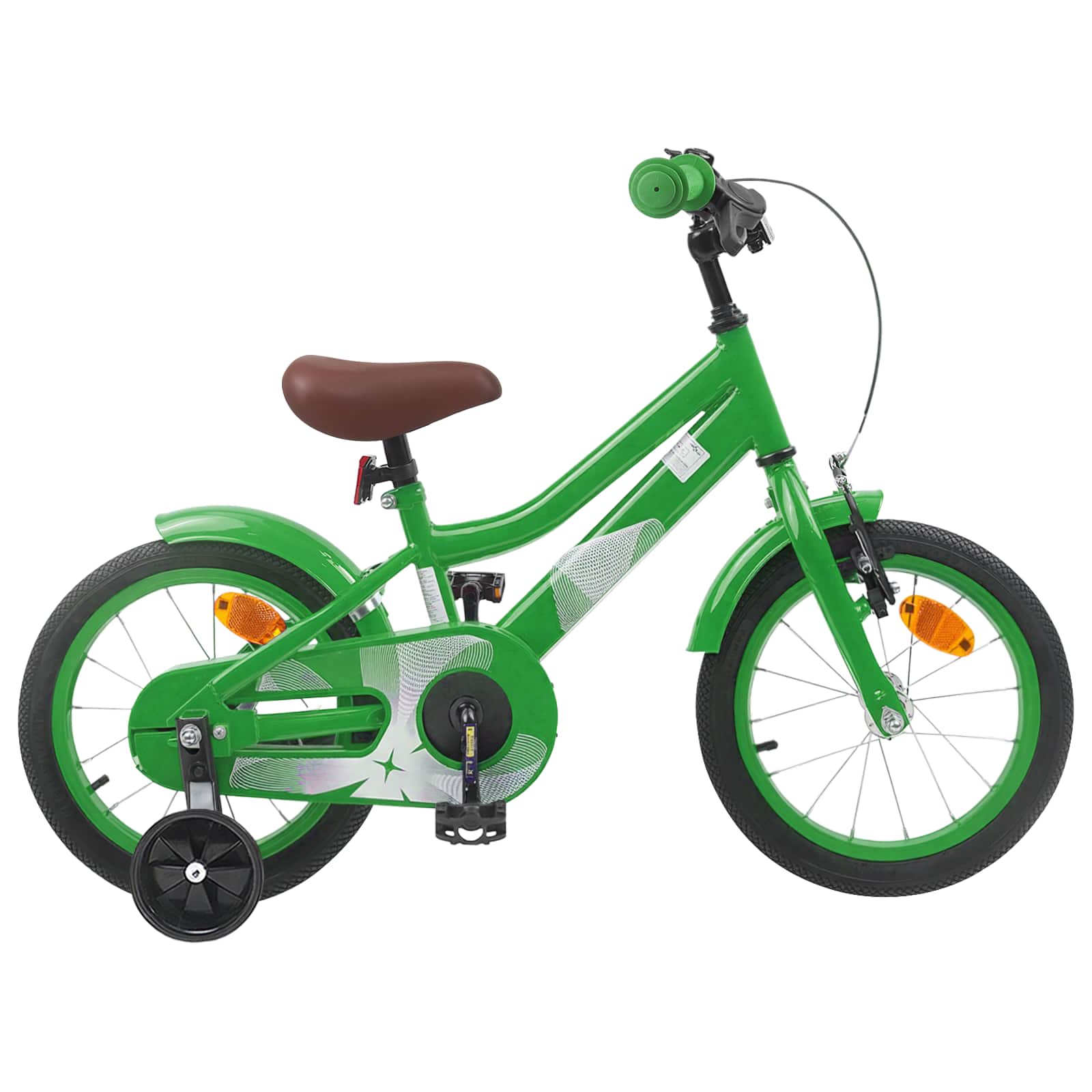 Kinderfiets 14 Inch voor 3-5 jaar oud Groen