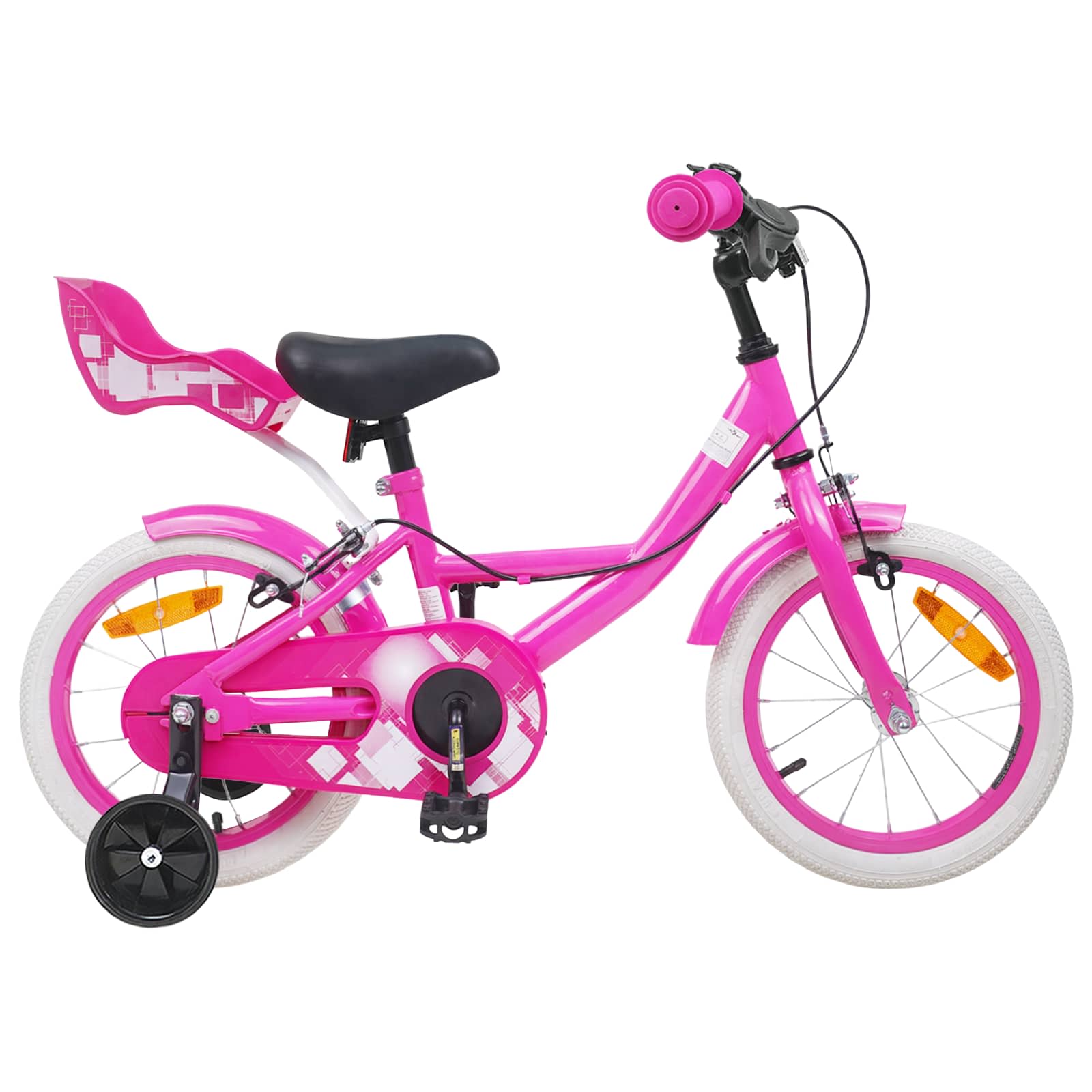 Kinderfiets 12 Inch voor 2-4 jaar oud Roze