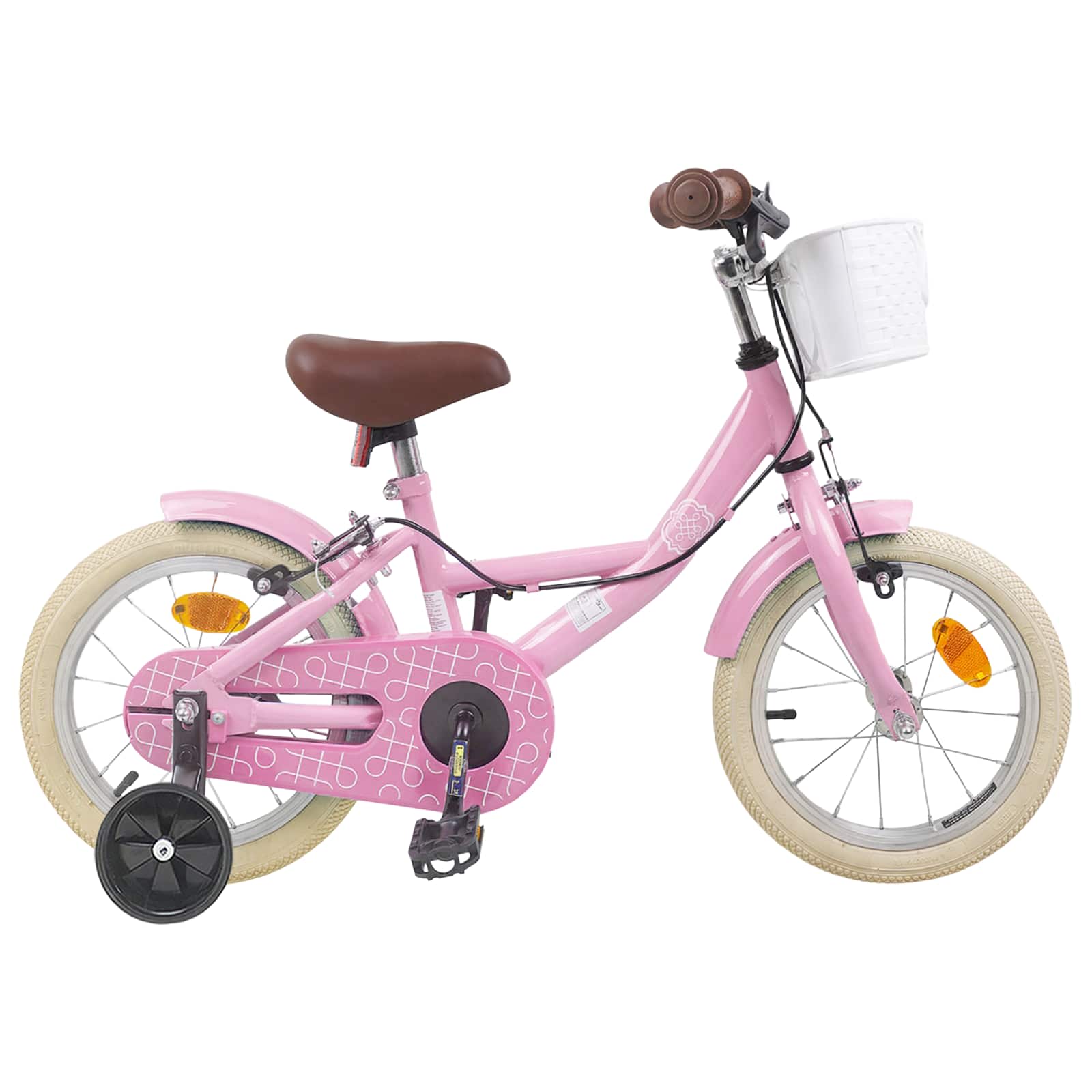 Kinderfiets 16 Inch voor 4-6 jaar oud Lichtroze