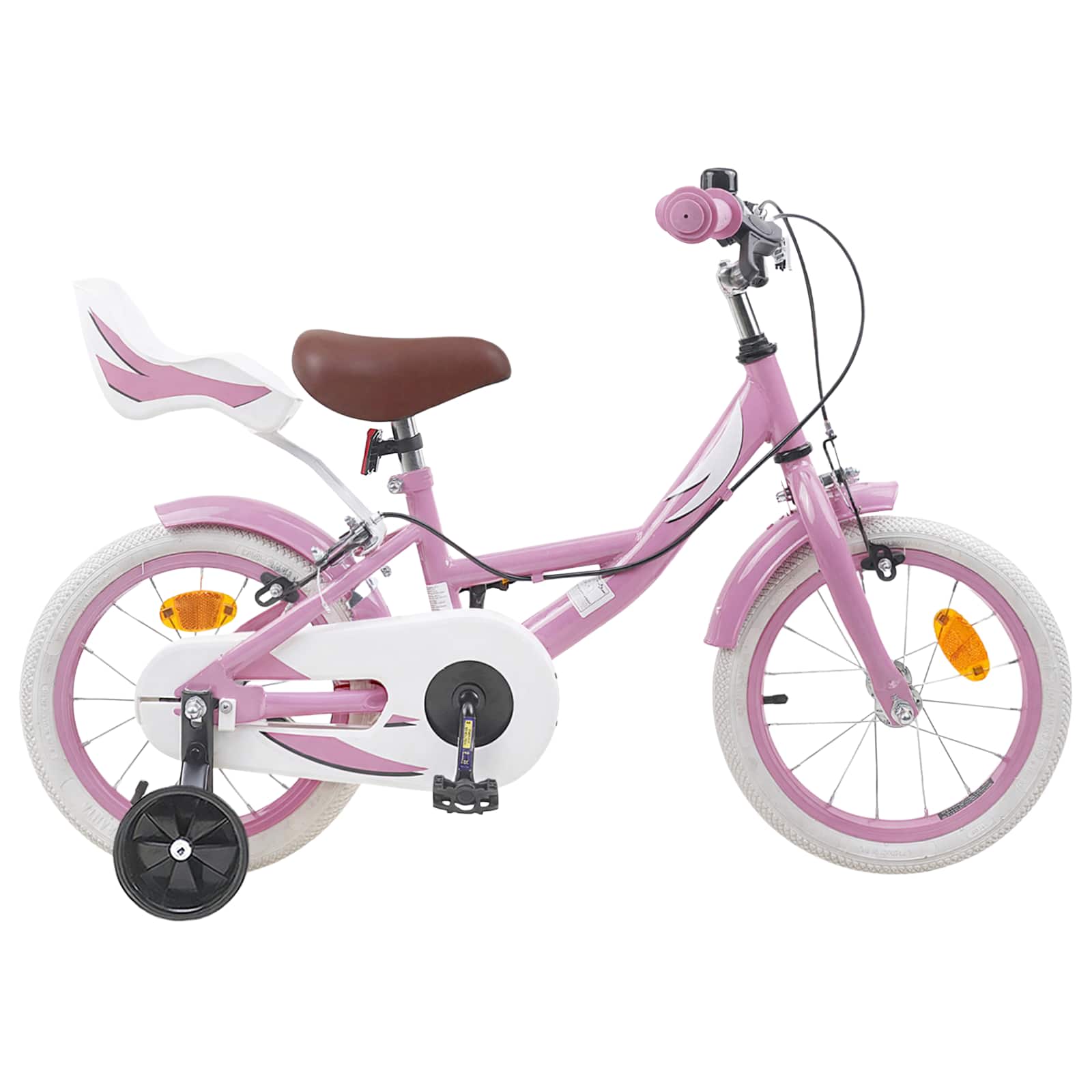 Kinderfiets 12 Inch voor 2-4 jaar oud Lichtroze
