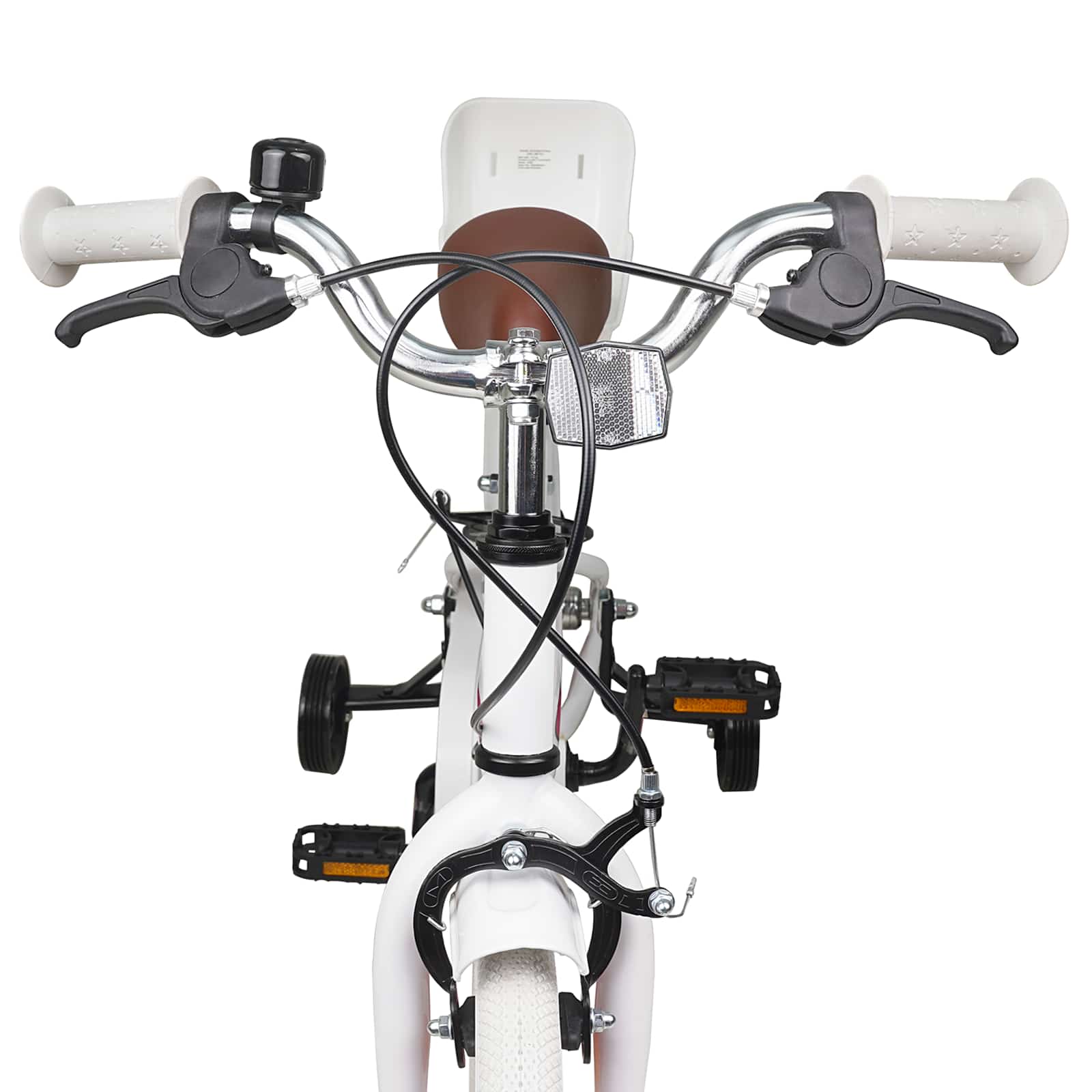 Kinderfiets 14 Inch voor 3-5 jaar oud Wit – afbeelding 5