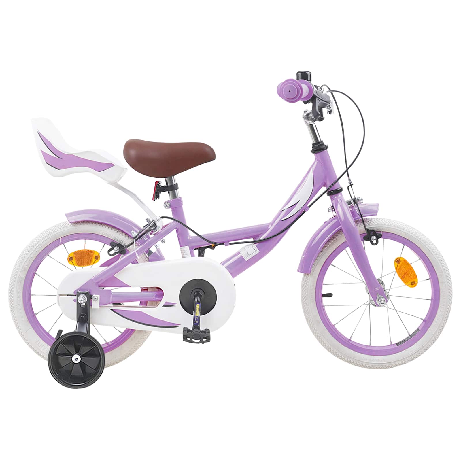 Kinderfiets 12 Inch voor 2-4 jaar oud Paars