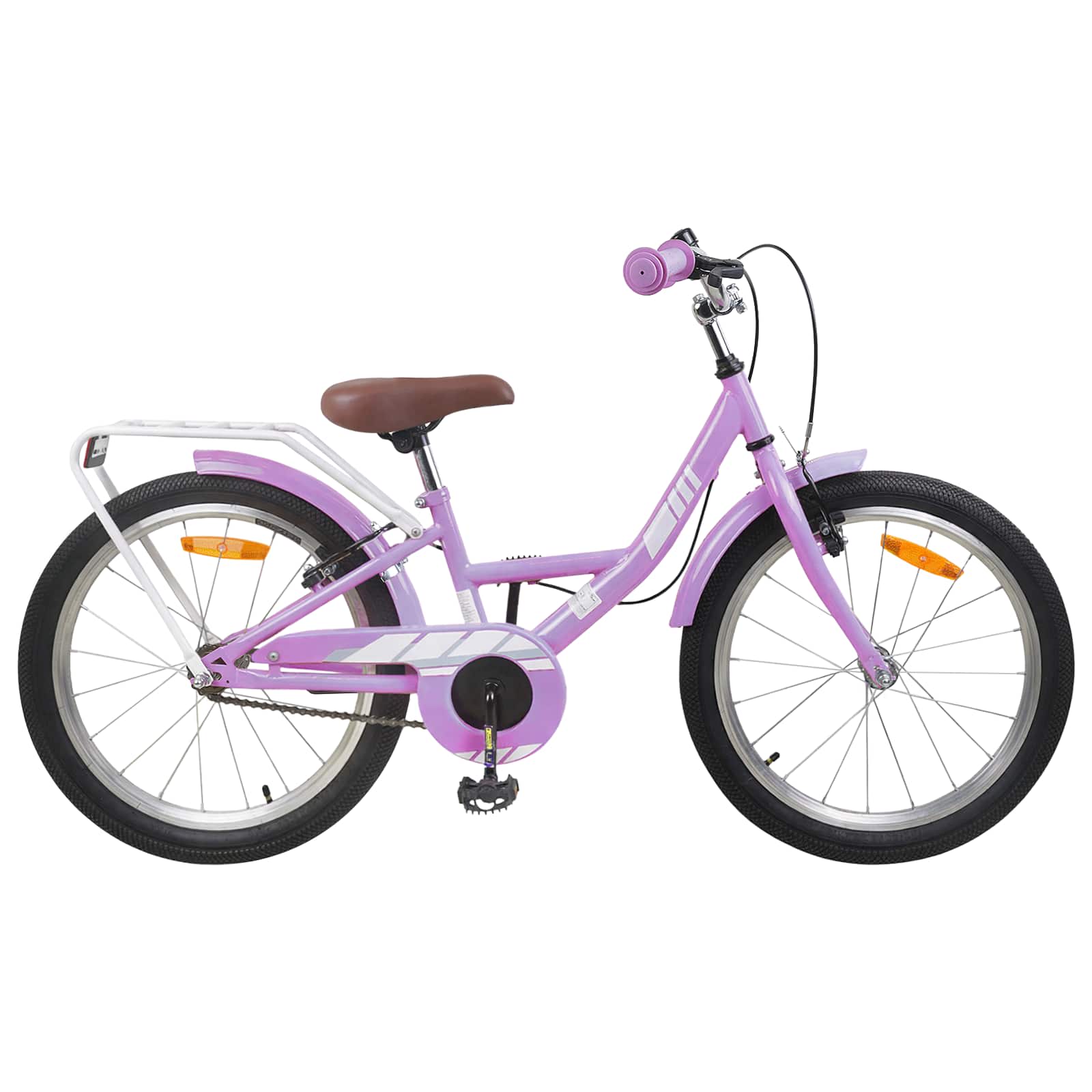Kinderfiets 18 Inch voor 5-7 jaar Paars