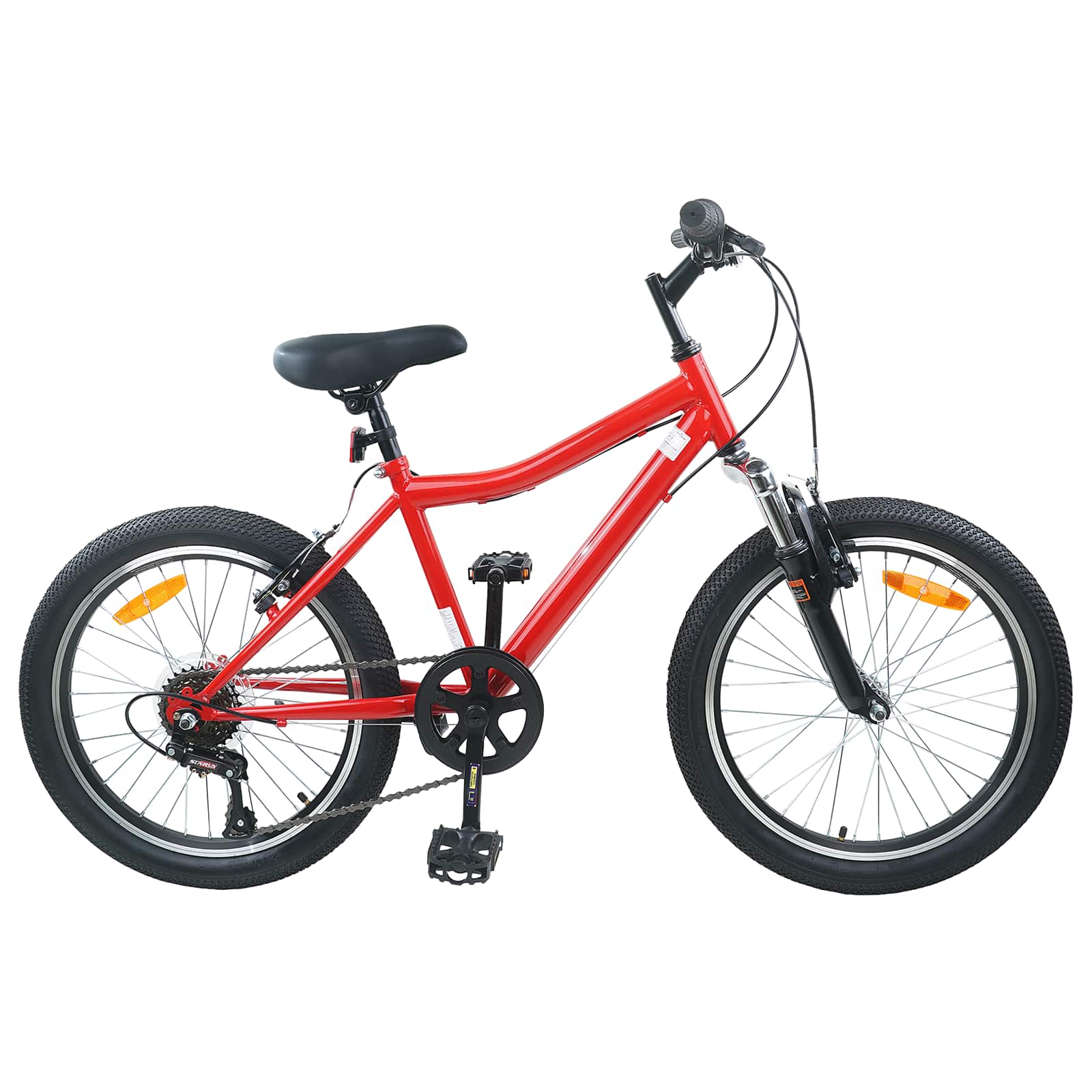 Kinderfiets 20 Inch 6-Speed voor 6-11 jaar oud Rood