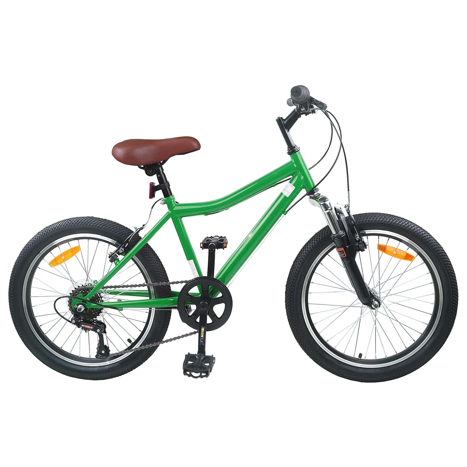 Kinderfiets 20 Inch 6-Speed voor 6-11 jaar oud Groen