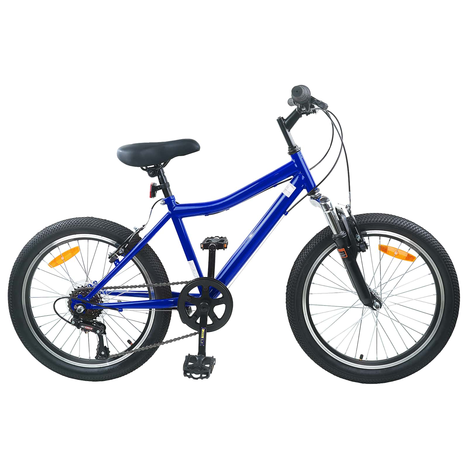 Kinderfiets 20 Inch 6-Speed voor 6-11 jaar oud Donkerblauw
