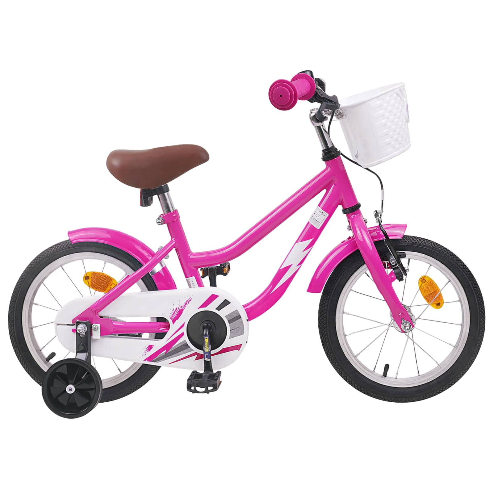 Kinderfiets 12 Inch voor 2-4 jaar oud Donkerroze