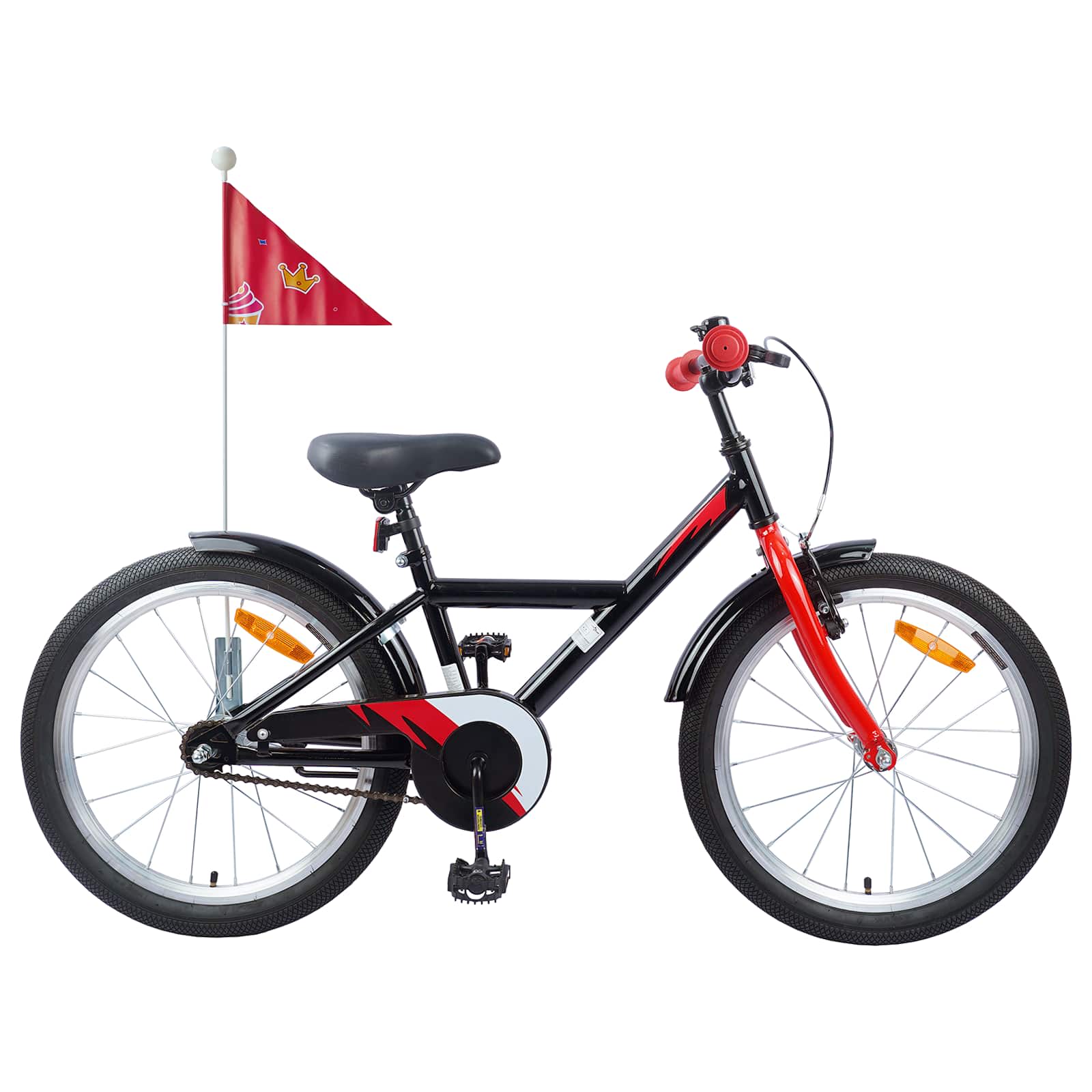 Kinderfiets 18 Inch voor 5-7 jaar Zwart