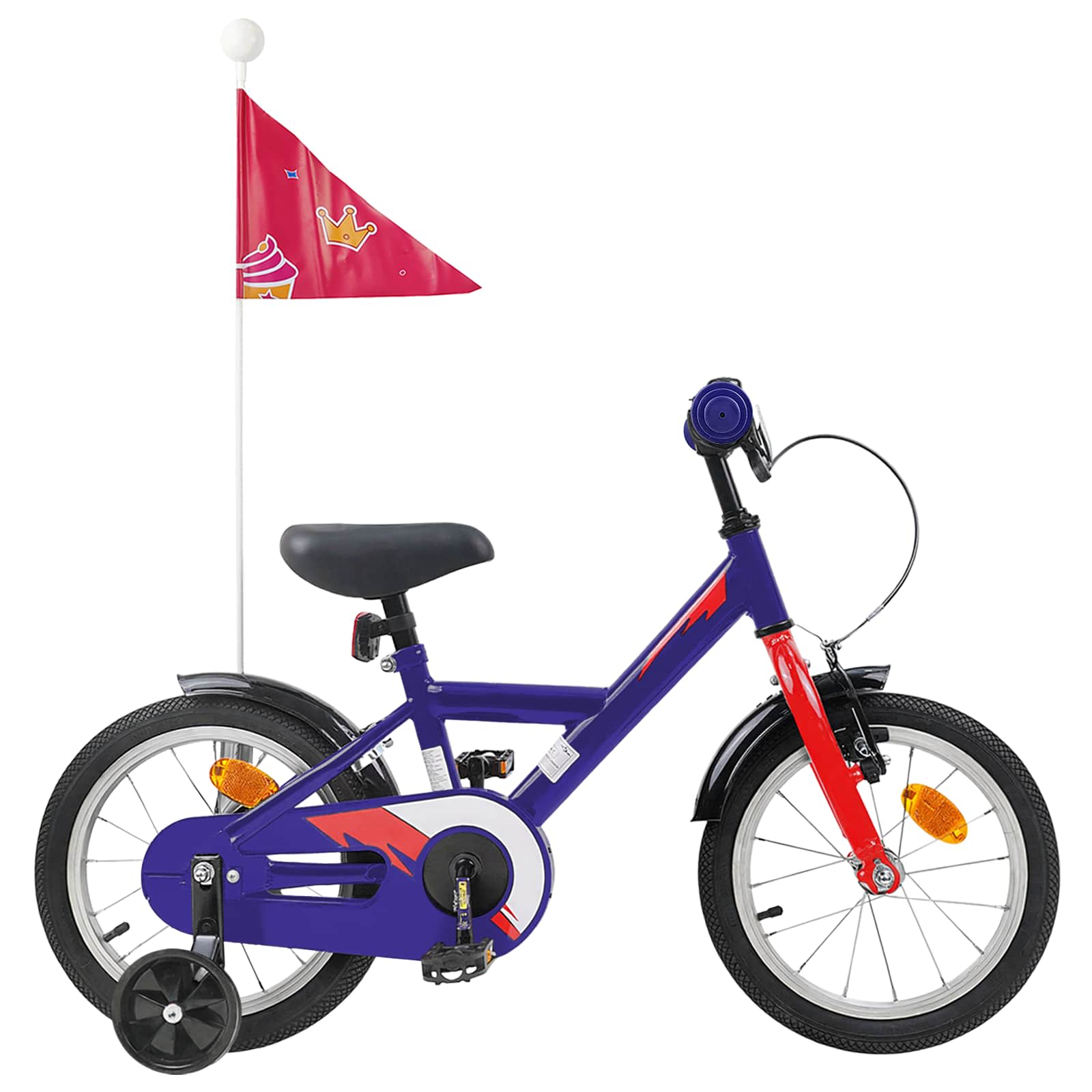 Kinderfiets 12 Inch voor 2-4 jaar oud Donkerblauw