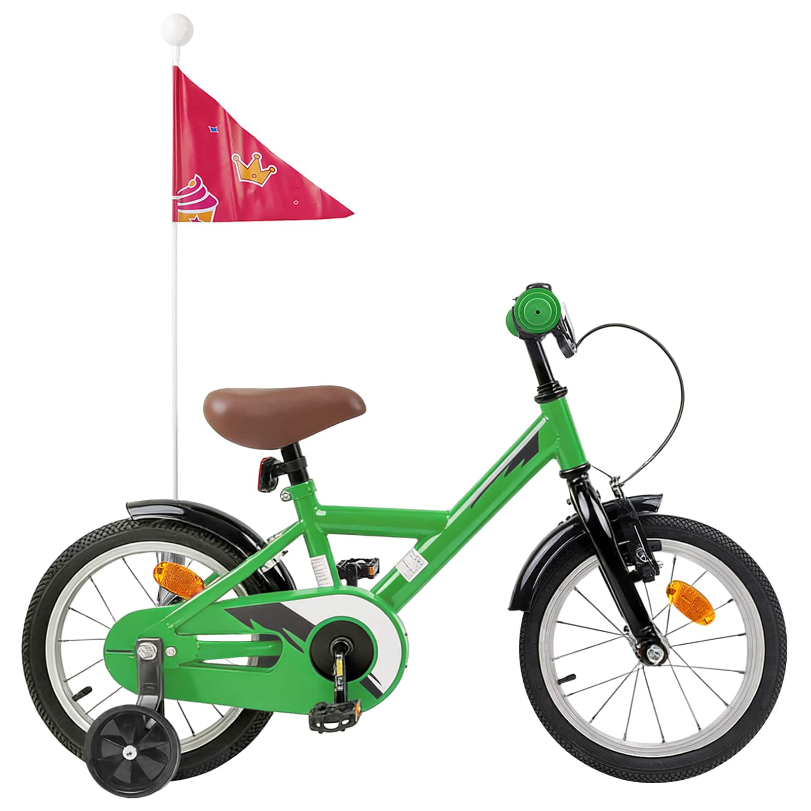 Kinderfiets 12 Inch voor 2-4 jaar oud Groen