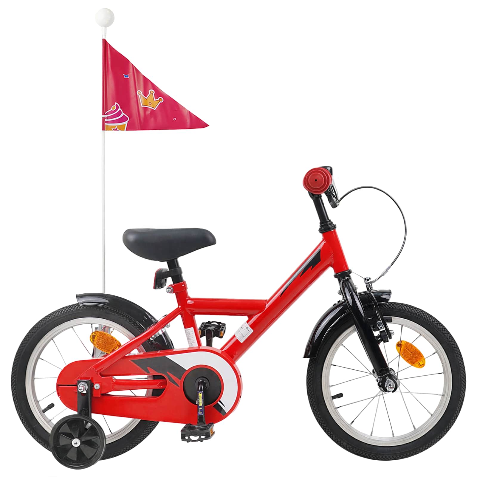 Kinderfiets 12 Inch voor 2-4 jaar oud Rood