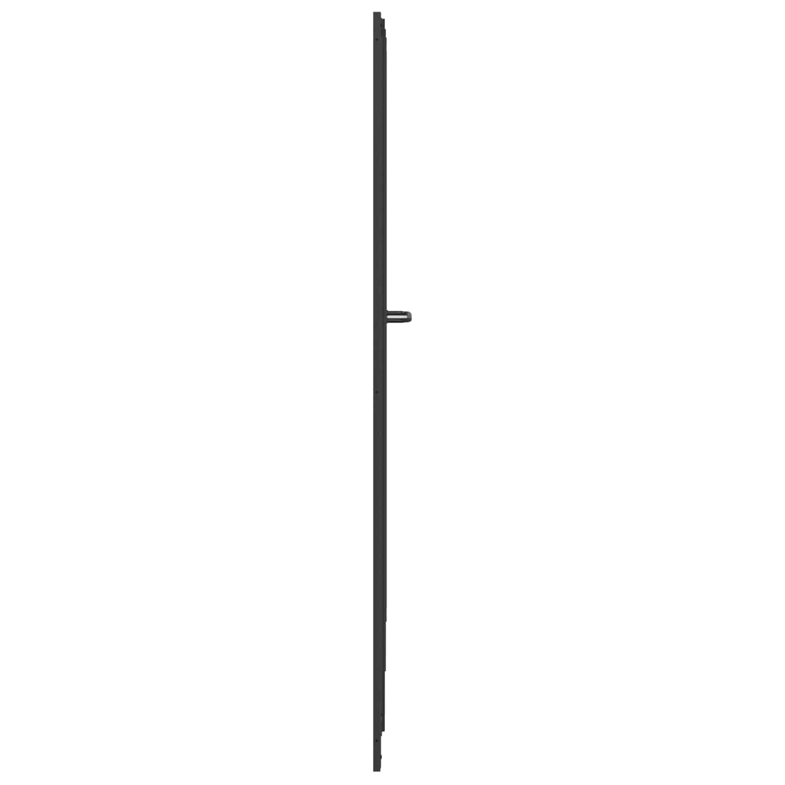 Douchescherm Zwart 168 x 140 cm Aluminium – afbeelding 8
