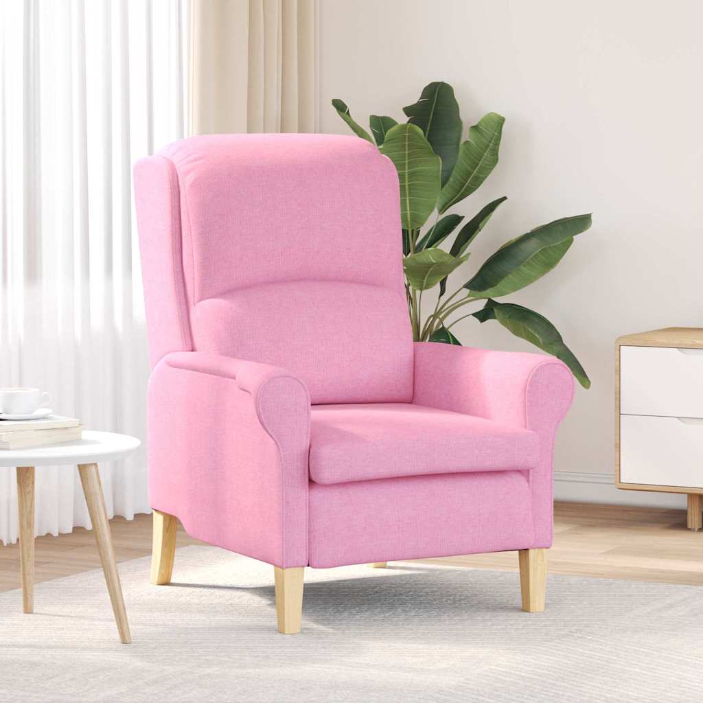 Fauteuil Roze Stof