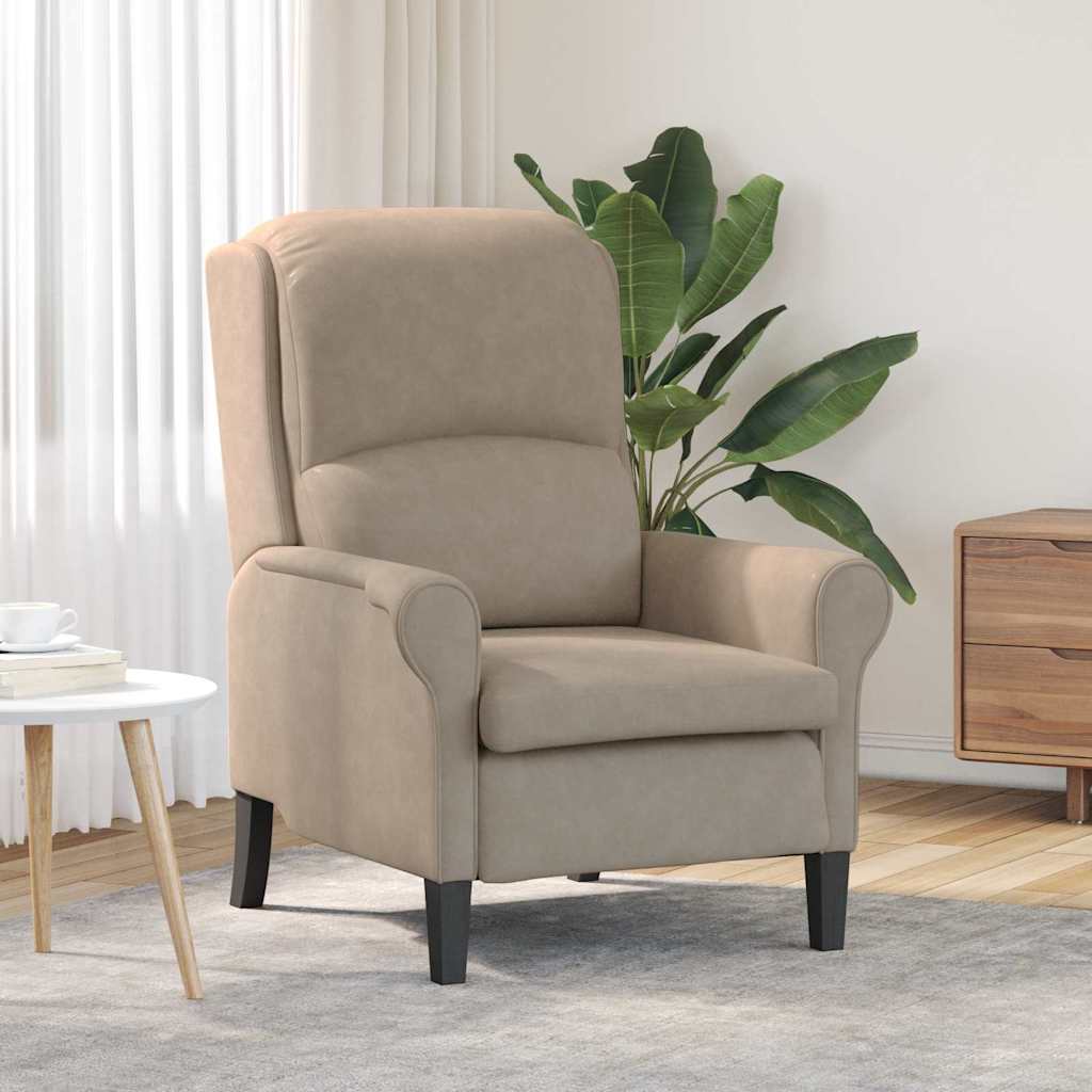 Fauteuil Taupe 76 x 94 x 102 cm Microvezel