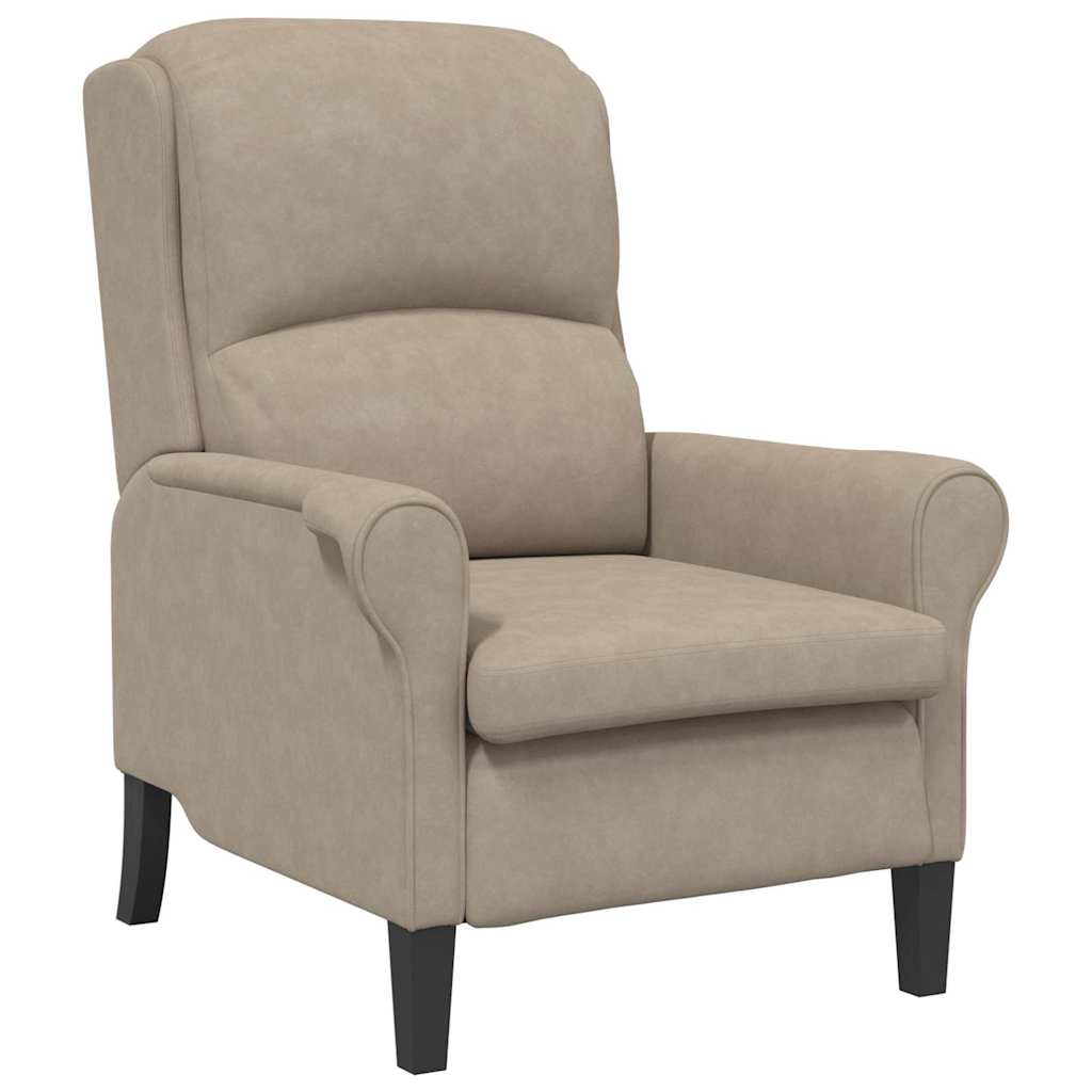 Fauteuil Taupe 76 x 94 x 102 cm Microvezel – afbeelding 2